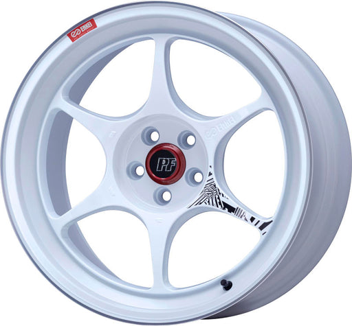 Enkei PF06 18x9.5 5x100 40mm Offset 75mm Bore White Machined | 545-895-8040WM