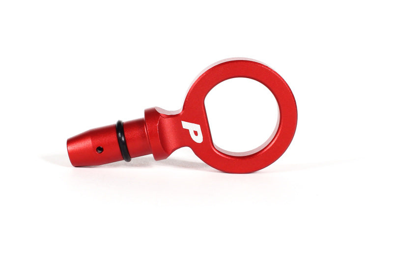Perrin Aluminum Loop Style Dip Stick Handle Red Finish (PSP-ENG-721RD) | WRX / BRZ / FR-S / GT86 / GR86 / Ascent / Forester XT / Crosstrek