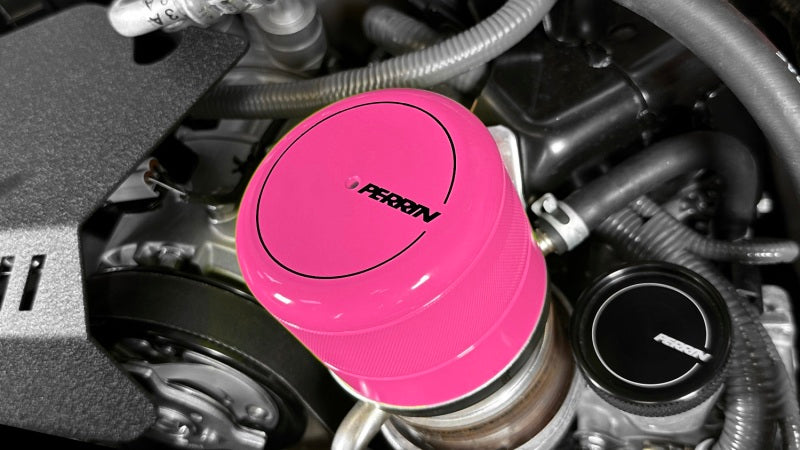 Perrin Oil Filter Cover Hyper Pink (PSP-ENG-716HP) | Subaru WRX 2015-2025 / BRZ 2013-2025 / Scion FR-S 2013-2016 / Toyota GT86 2017-2021 / GR86 2022-2025