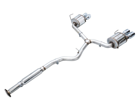 AWE Touring Edition Cat Back Exhaust Chrome Silver Tips (3015-42979) | Subaru WRX 2022-2025