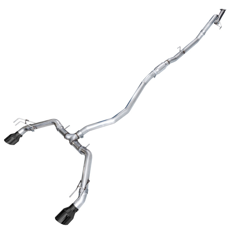 AWE Track Edition Cat Back Exhaust Dual Diamond Black Tips 2022-2024 Honda Civic Si / 2023-2024 Acura Integra | 3020-33331