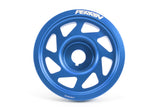 Perrin Performance Lightweight Crank Pulley Blue w/o AC Subaru 2002-2014 WRX / 2004-2021 STI | PSP-ENG-102BL