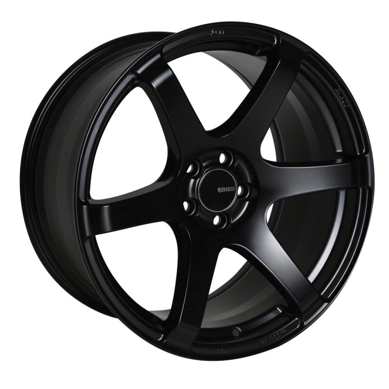 Enkei T6S 18x9.5 5x100 45mm Offset 72.6mm Bore Matte Black Wheel | 485-895-8045BK