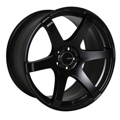 Enkei T6S 18x9.5 5x114.3 30mm Offset 72.6mm Bore Matte Black Wheel | 485-895-6530BK