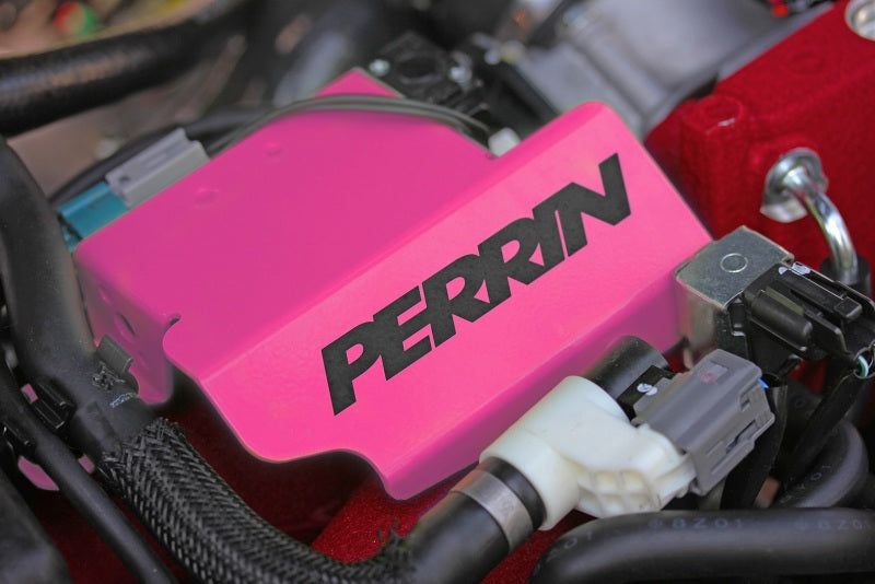 Perrin Boost Solenoid Cover Hyper Pink (PSP-ENG-161HP) | Subaru STI 2008-2021