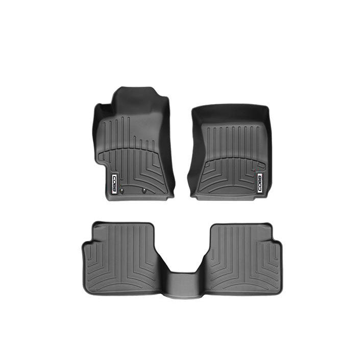 COBB Front and Rear FloorLiner by WeatherTech Black Subaru 2008-2014 WRX / 2008-2014 STI | WT44166-1-2