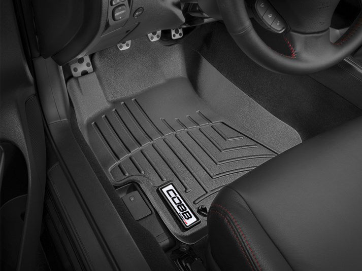 COBB Front and Rear FloorLiner by WeatherTech Black Subaru 2008-2014 WRX / 2008-2014 STI | WT44166-1-2