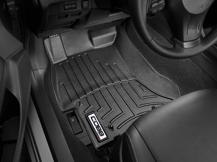 COBB Front and Rear FloorLiner by WeatherTech Black Subaru 2022-2024 WRX | WT4417431-4411072