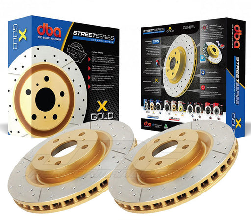 DBA Street Series Front Drilled And Slotted Rotor Subaru 2004-2017 STI | 654X-10