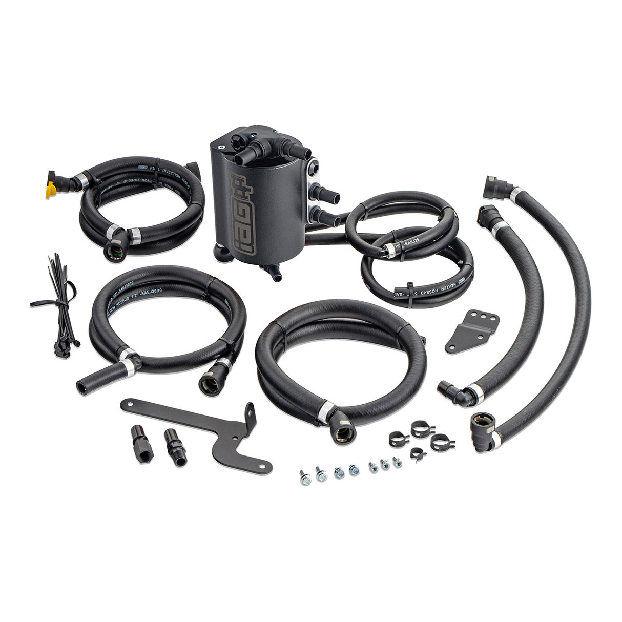 IAG Performance Air / Oil Separator (AOS) Black Subaru 2015-2021 WRX / 2014-2018 Forester XT | IAG-ENG-7187BK