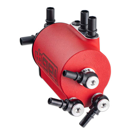 IAG Performance Air / Oil Separator (AOS) Red Subaru 2015-2021 WRX / 2014-2018 Forester XT | IAG-ENG-7187RD