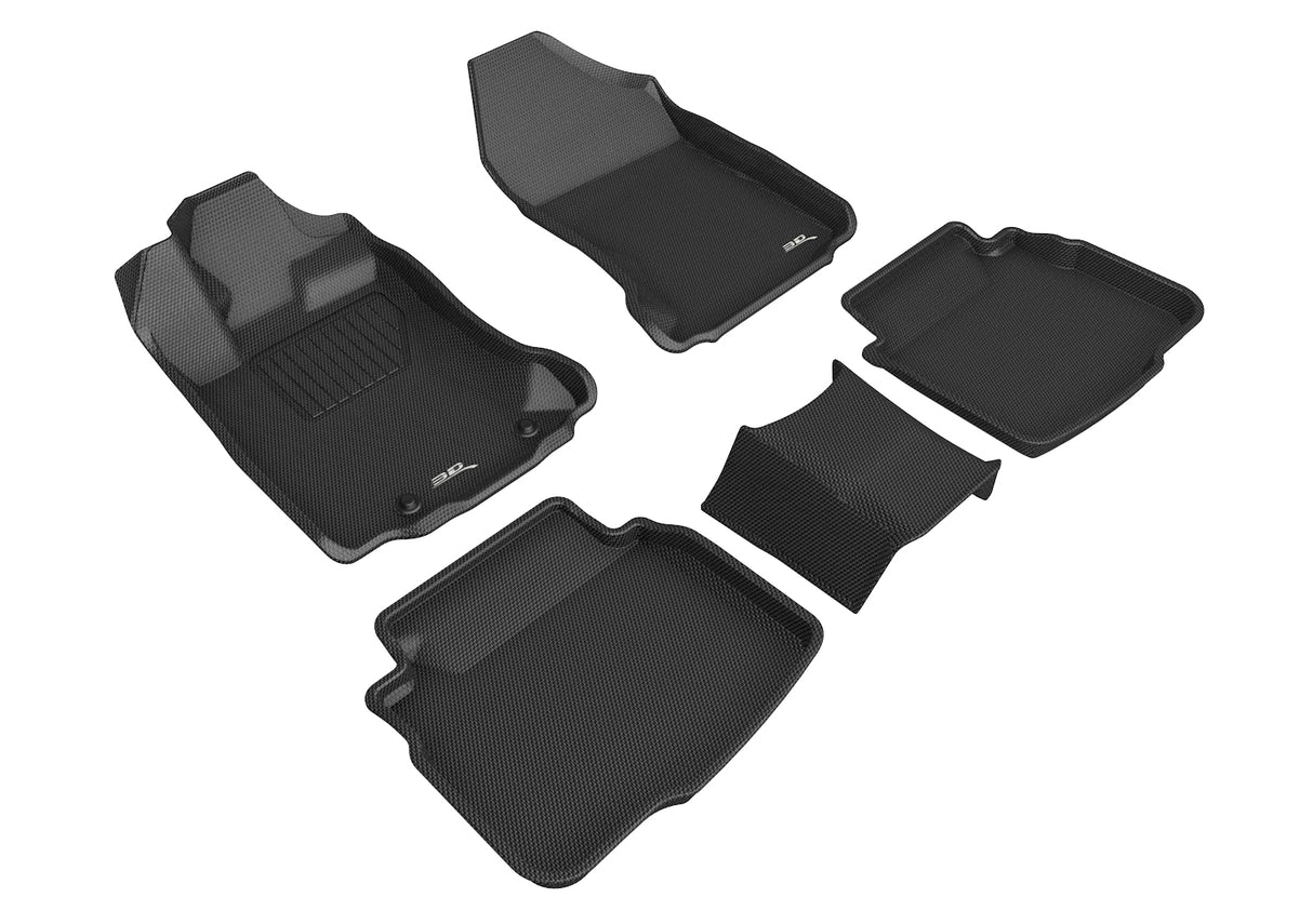 3D MAXpider Kagu Front And Rear All Weather Floor Liners Black (L1SB02801509) | Subaru Legacy XT 2020-2024 / Legacy 2020-2024 / Outback XT 2020-2024 / Outback 2020-2024