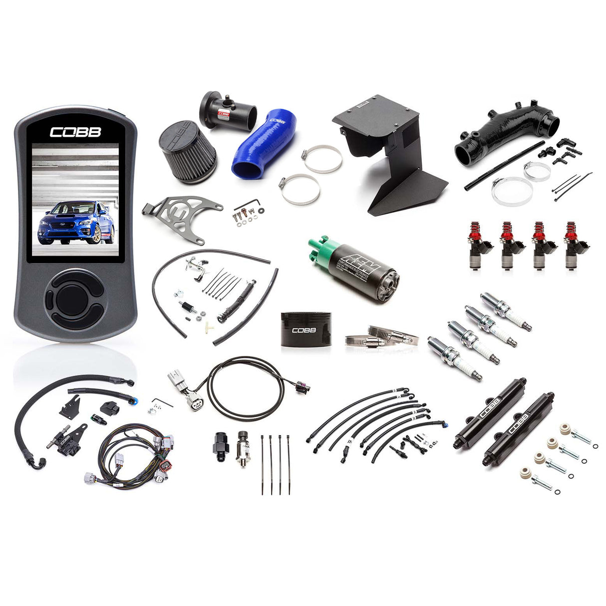 COBB NexGen Stage 2+ Flex Fuel Power Package Blue Subaru 2015-2018 STI | SUB004NG2S1FF-BL