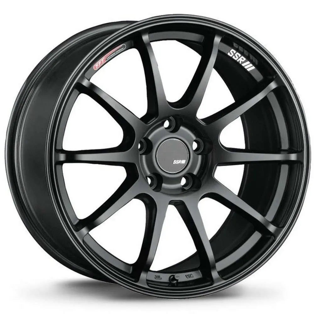 SSR GTV02 18x8.5 5x114.3 40mm Offset Flat Black Wheel | T518850+4005GMB