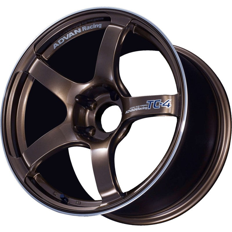 Advan TC4 18x8.5 5x114.3 45mm Offset 73mm Bore Racing Umber Bronze & Ring Wheel | YAD8H45EUAR