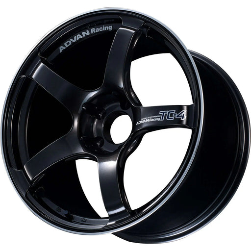 Advan TC4 18x9 5x114.3 25mm Offset 73mm Bore Racing Black Gunmetallic and Ring Wheel | YAD8I25EBGR