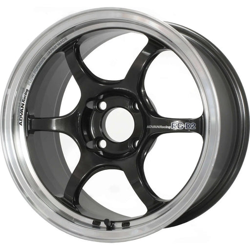 Advan RG-D2 18x9.5 5x114.3 35mm Offset 73mm Bore Machining & Black Gunmetallic Wheel | YAT8J35EMBG