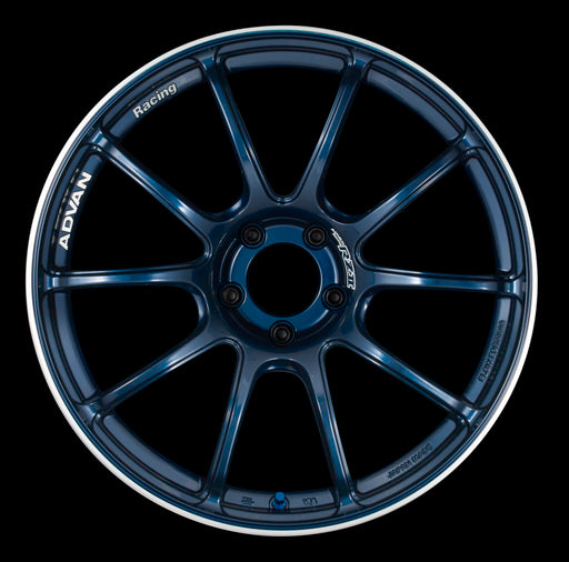 Advan RZII 18x9.5 5x114.3 45mm Offset 73mm Bore Racing Indigo Blue Wheel | YAZ8J45EE