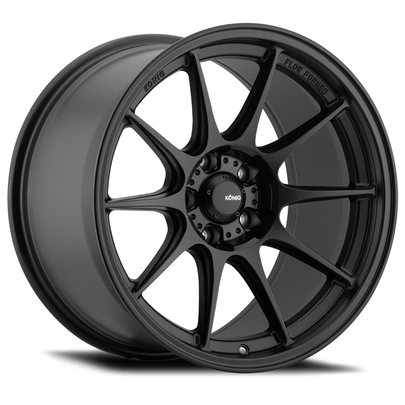 Konig Dekagram 18x8.5 5x114.3 35mm Offset 73.1 Bore Semi-Matte Black | DK88514355