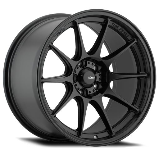 Konig Dekagram 18x8.5 5x114.3 35mm Offset 73.1 Bore Semi-Matte Black | DK88514355