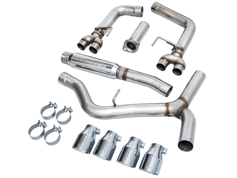 AWE Track Edition Cat Back Exhaust Chrome Silver Tips Subaru 2022-2024 WRX | 3020-42979