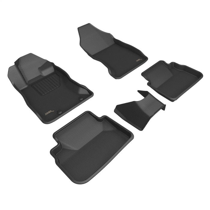 3D Maxpider Kagu Front And Rear Floormats Black Subaru 2022-2024 WRX | L1SB03601509