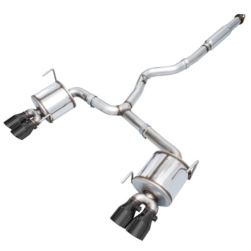 AWE Touring Edition Cat Back Exhaust Diamond Black Tips (SEDAN) Subaru 2011-2014 WRX / 2011-2021 STI | 3015-43108