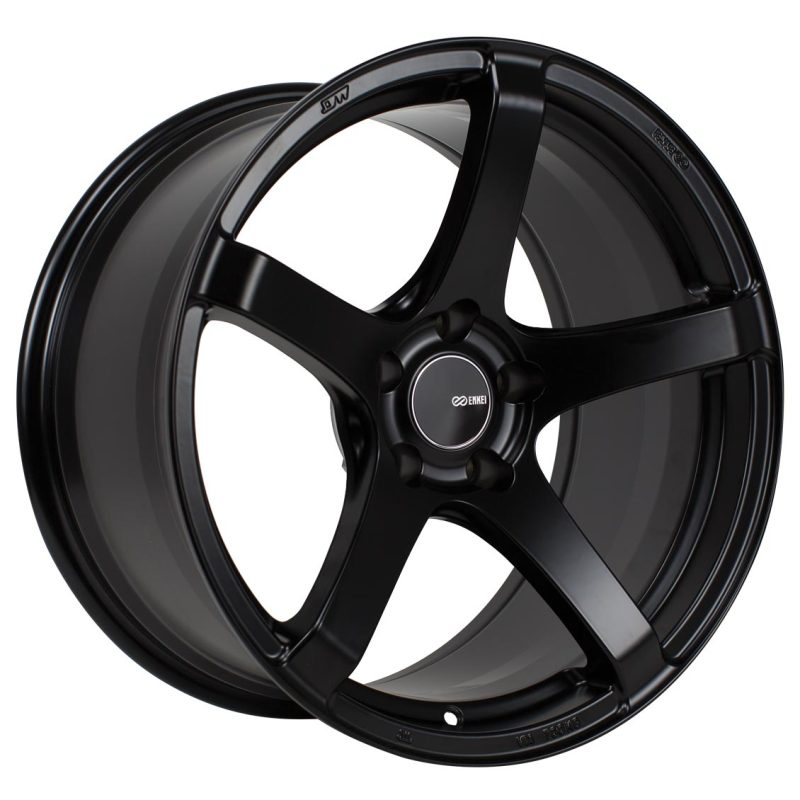 Enkei Kojin 18x9.5 5x114.3 30mm Offset 72.6mm Bore Matte Black Wheel | 476-895-6530BK