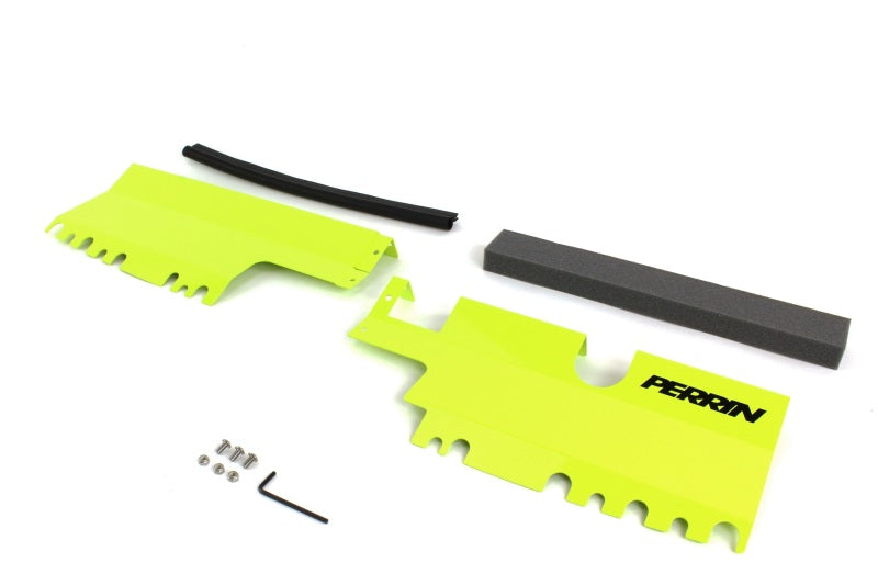 Perrin Radiator Shroud Neon Yellow Without OEM Intake Scoop (PSP-ENG-512-2NY) | Subaru WRX 2015-2021 / STI 2015-2021