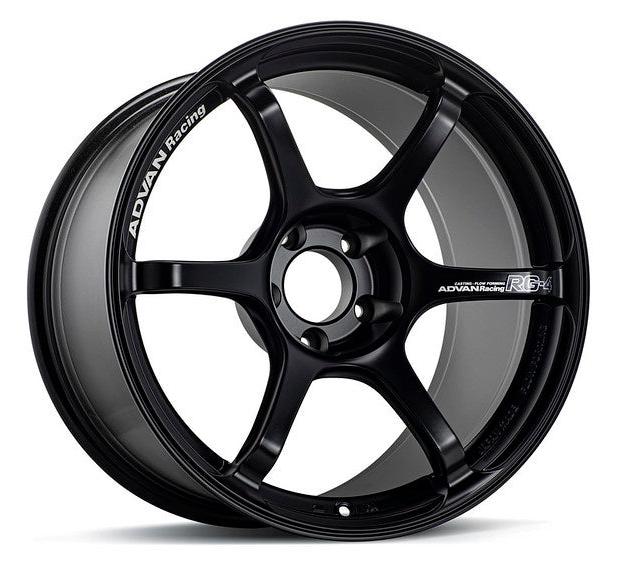 Advan RG-4 18x8.5 5x114.3 44mm Offset 73mm Bore Semi Gloss Black Wheel | YA48H44ESB