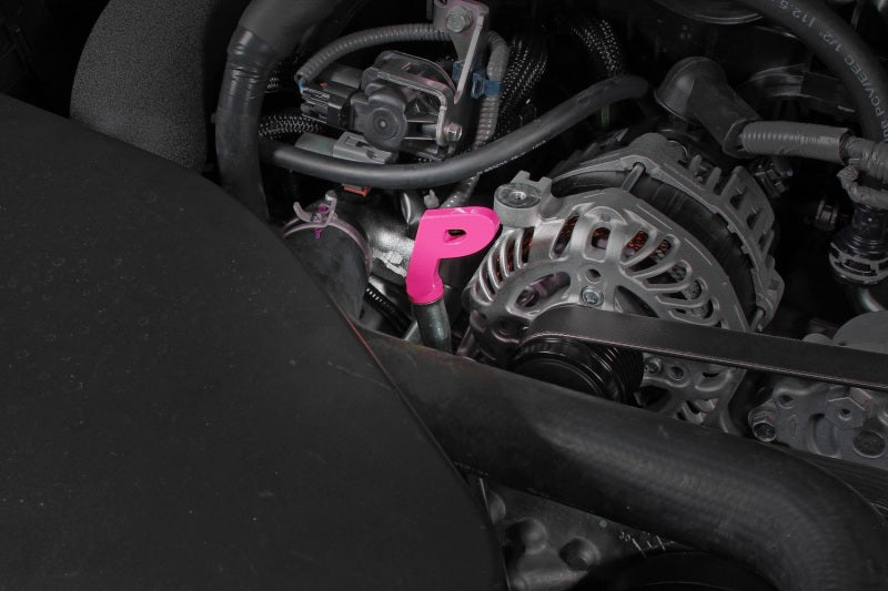 Perrin Aluminum P Style Dip Stick Handle Hyper Pink (PSP-ENG-720HP) | WRX / BRZ / FR-S / GT86 / GR86 / Ascent / Forester XT / Crosstrek