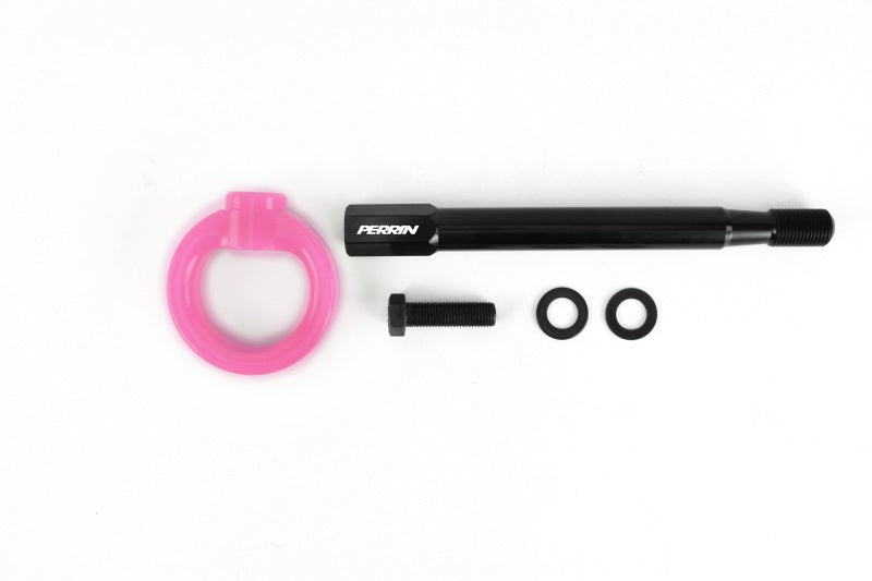 Perrin Front Tow Hook Hyper Pink Hatch (PSP-BDY-231HP) | Subaru WRX 2008-2014 / STI 2008-2014 / Legacy GT 2005-2009