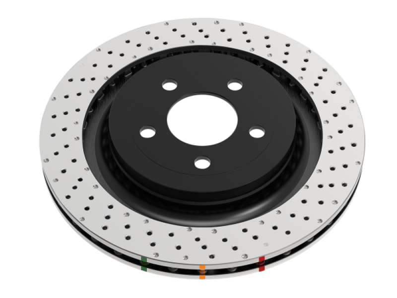 DBA 4000 Series Crossdrilled And Dimpled Rear Brake Rotor Subaru 2018-2021 STI | 43051XD-10