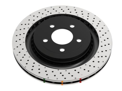 DBA 4000 Series Crossdrilled And Dimpled Front Brake Rotor Subaru 2018-2021 STI | 43050XD-10