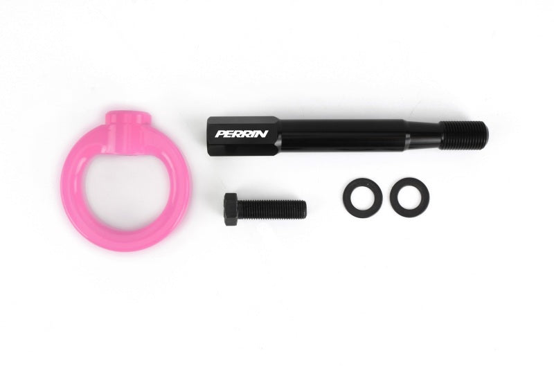 Perrin Front Tow Hook Hyper Pink (PSP-BDY-235HP) | Subaru WRX 2018-2021 / STI 2018-2021 / BRZ 2013-2025 / Scion FR-S 2013-2016 / Toyota GT86 2017-2021