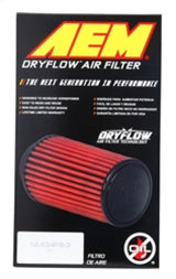 AEM DryFlow Air Filter 2.75in x 9in Replacement Filter for AEM Cold Air Intake (21-2029DK) | Subaru STI 2008-2014