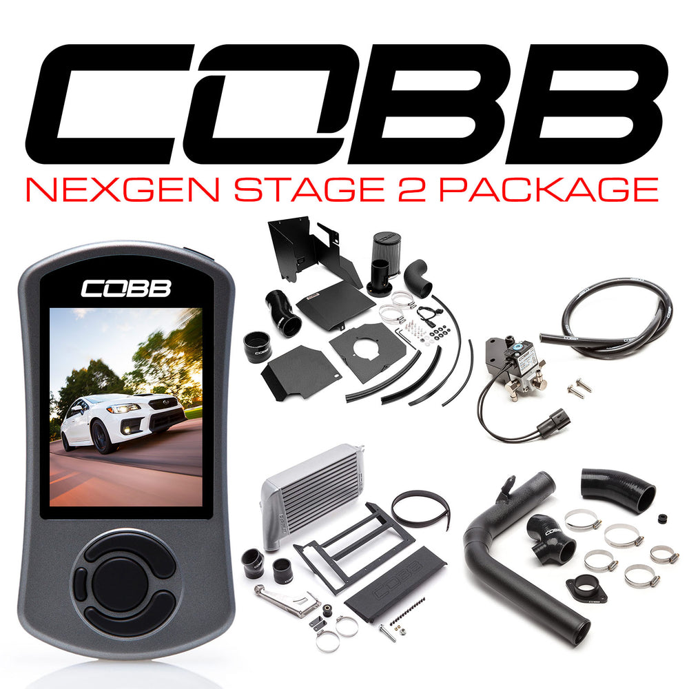 Cobb Tuning NexGen Stage 2 Power Package w/ SF Intake Silver Intercooler Subaru 2015-2021 WRX | SUB004NG2W2-SL