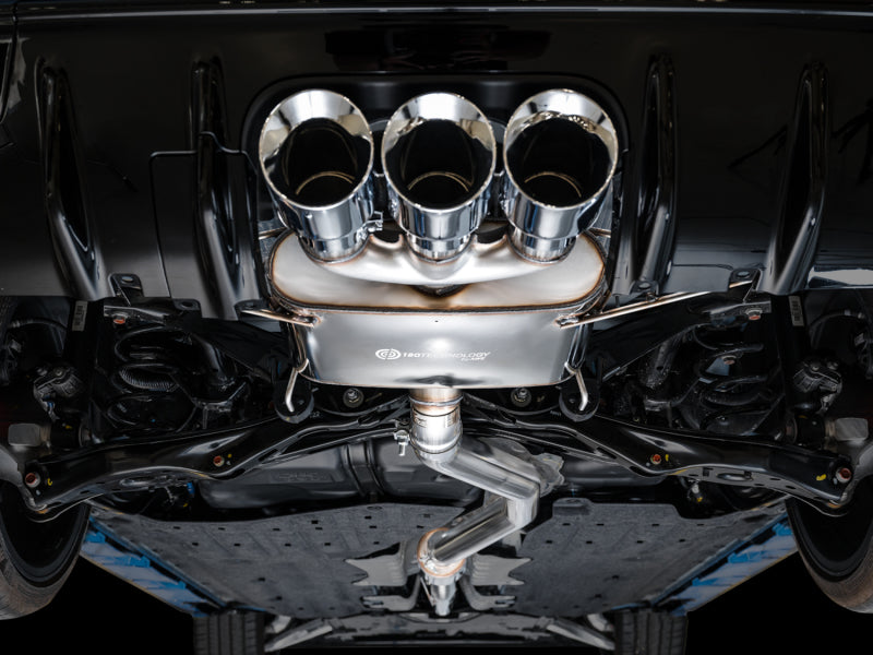 AWE Touring Edition Exhaust w/ Triple Chrome Silver Tips 2023-2024 Honda Civic Type R FL5 | 3015-52287