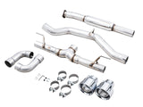 AWE Track Edition Cat Back Exhaust Chrome Silver Tips Subaru 2013-2024 BRZ / 2013-2016 FRS / 2017-2021 Toyota 86 / 2022-2024 GR86 | 3020-32279