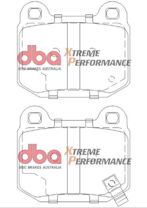 DBA XP650 Xtreme Performance Rear Brake Pads Subaru 2004-2017 STI | DB1521XP