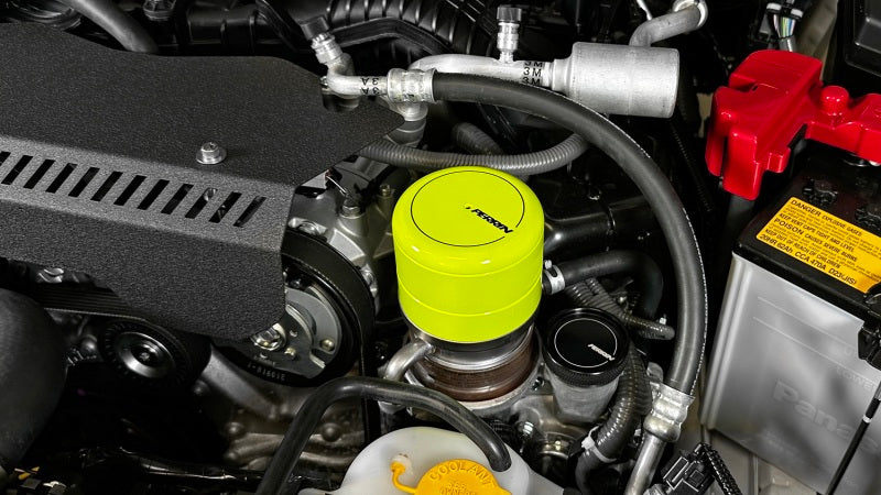 Perrin Oil Filter Cover Neon Yellow (PSP-ENG-716NY) | Subaru WRX 2015-2025 / BRZ 2013-2025 / Scion FR-S 2013-2016 / Toyota GT86 2017-2021 / GR86 2022-2025