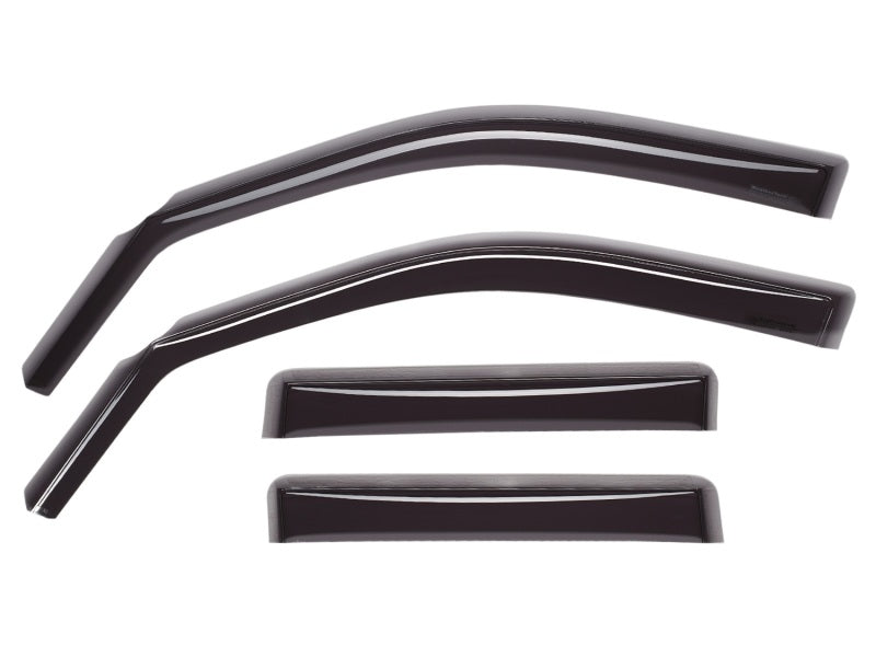 WeatherTech Front and Rear Side Window Deflectors Dark Smoke Subaru 2008-2014 WRX / 2008-2014 STI | 82472