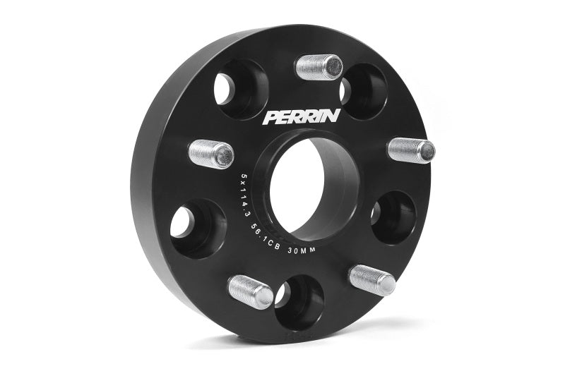 PERRIN Subaru 30mm Wheel Spacers 5x114.3 BP w/56mm Hub - Black