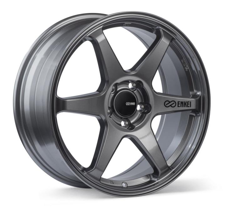 Enkei T6R 18x9.5 5x114.3 38mm Offset 72.6mm Bore Matte Gunmetal Wheel | 539-895-6538GM