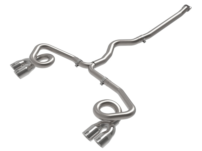 aFe Power Takeda Stainless Steel Cat Back Silver Tips (49-36809-P) | Subaru WRX 2022-2025