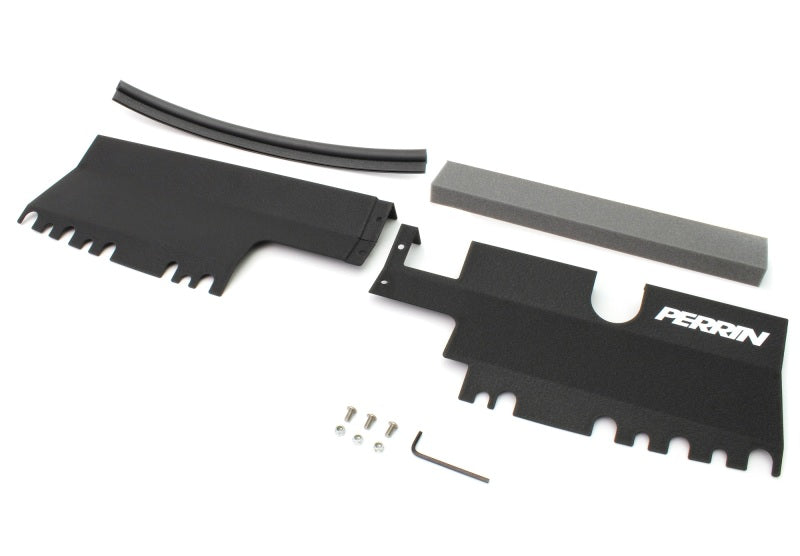 Perrin Radiator Shroud Black Without OEM Intake Scoop (PSP-ENG-512-2BK) | Subaru WRX 2015-2021 / STI 2015-2021