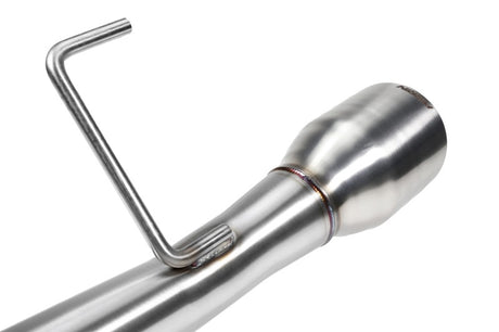 Perrin Axle Back Exhaust Dual Exit Single Tip Stainless Steel (PSP-EXT-341BR) | Subaru WRX 2015-2025 / STI 2015-2021