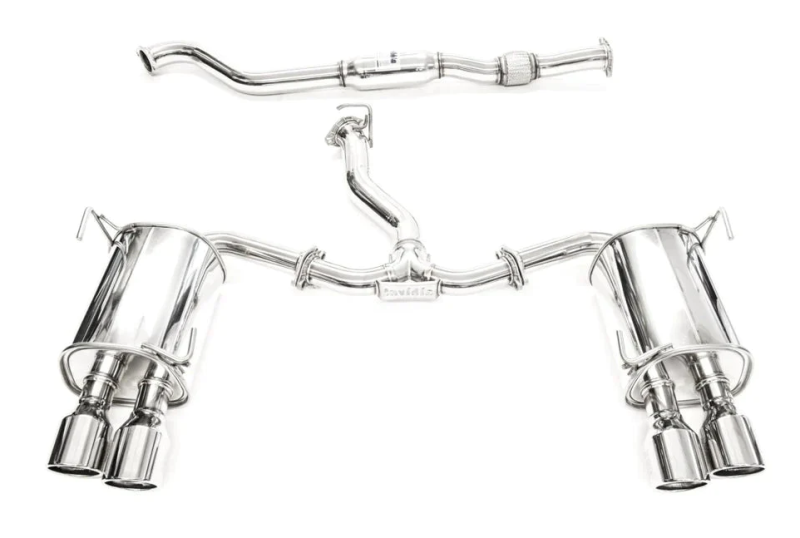 Invidia Q300 Cat Back Exhaust w/ Rolled Stainless Steel Tips Subaru 2022-2024 WRX | HS22WRXG3S