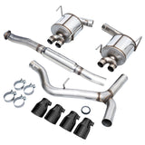 AWE Touring Edition Cat Back Exhaust Diamond Black Tips (SEDAN) Subaru 2011-2014 WRX / 2011-2021 STI | 3015-43108