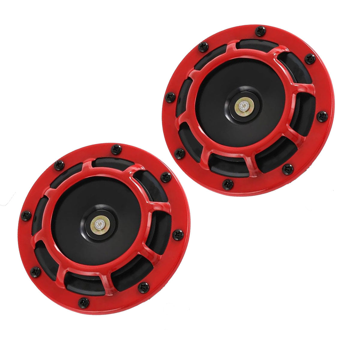 JNA Performance Horn Mounting Bracket w/ Red Horns Subaru 2002-2014 WRX / 2004-2014 STI